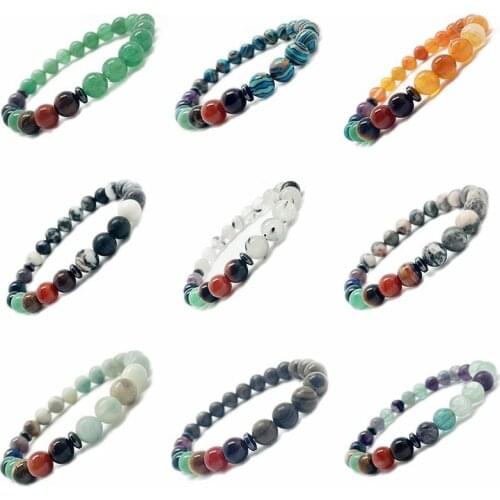 Amulet Bracelet Couple Bracelets for Women Natural Stone Italian Link Charms Boho Chic for Home Bracelets on hand