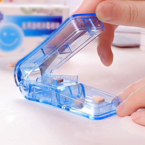 Quality Pill Box Pill Cases & Splitter Pill Cutter Medicine Box Pill Cutting Splitter Drugs Tablet Cutter Divider Storage Case