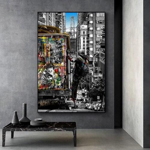 Modern Graffiti Art Canvas Paintings on the Wall Art Posters and Prints Street Art Wall Pictures Home Decoration Cuadros Decor