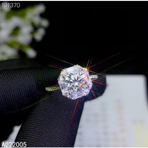 KJJEAXCMY fine jewelry 925 sterling silver inlaid Mosang Diamond ladies new ring noble support test hot selling