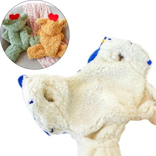 Thick Warm Pet Overalls Four Legs Tracksuit For Puppy Small Dogs Winter Clothes With Fur Lining Costumes Bull Yorkshire Terrier