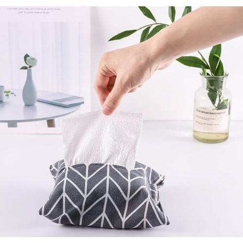 Pumping Paper Storage Box Cotton Napkin Holder Cover Linen Tissue Box Paper Container Case Paper Towels Bag paper Bag