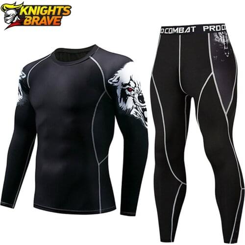 Motorcycle Jacket Men Sportswear Compression Sport Suits Quick Dry Running Sets Motocross Jersey And Pants Motocross T Shirt