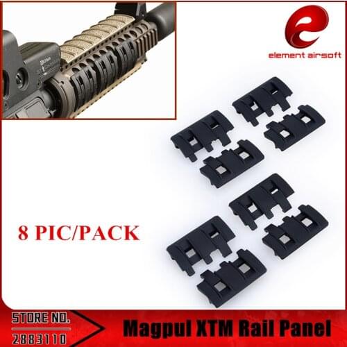 Element 8 PIC/PACK Tactical Airsoft eMag pul Panels Picatinny Rail Handguard Cover Hunting DE BLACK EX294