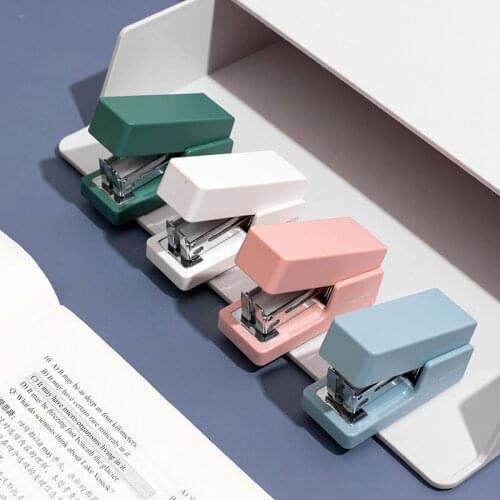 Mini Metal Stapler Set with 640pcs Staples 24/6 Binding Tools Stationery Office School Student Supplies book bindling F6345