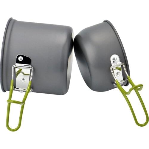 Ultralight Camping Cookware Utensils outdoor tableware set Hiking Picnic Backpacking Camping Tableware Pot Pan 1-2persons