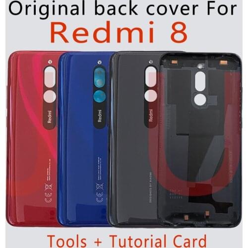 Original For Xiaomi Redmi 8 Battery Cover Back Housing Rear Door Case For redmi 8 Battery Cover Mobile Phone Replacement Parts