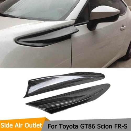 Car Carbon Side Air Vents Car Fedner Trims for Toyota GT86 Scion FR-S 2012-2016