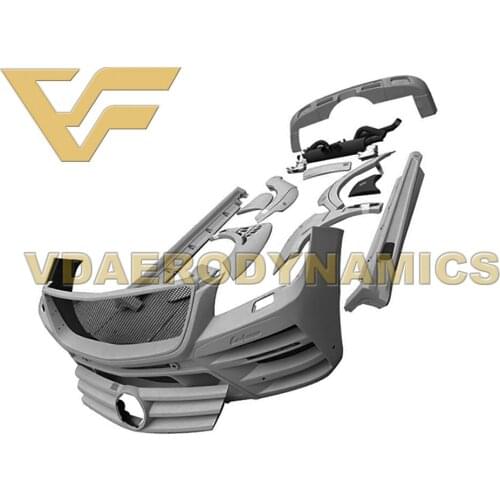 Suitable For 12-14 Benz W166 ML300 ML350 ML400 ML500 VAD-LN Full Body Kit Front Rear Bumper Side Skirts Fender Flares
