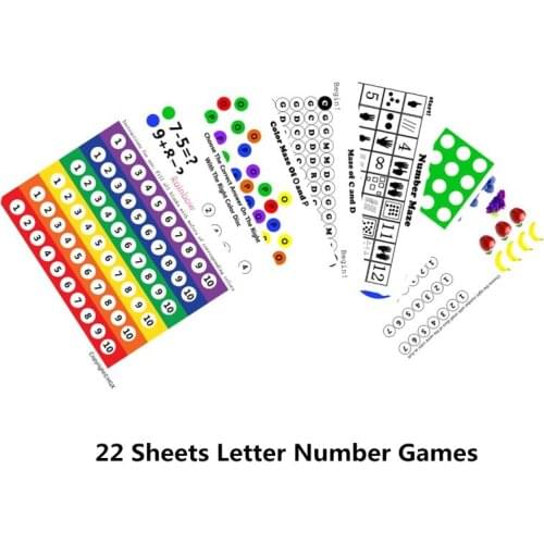 【Time-limited Promotion】Montessori Learning Toys Magnetic Stick Wand Set With Transparent Color Counting Chips With Metal Loop