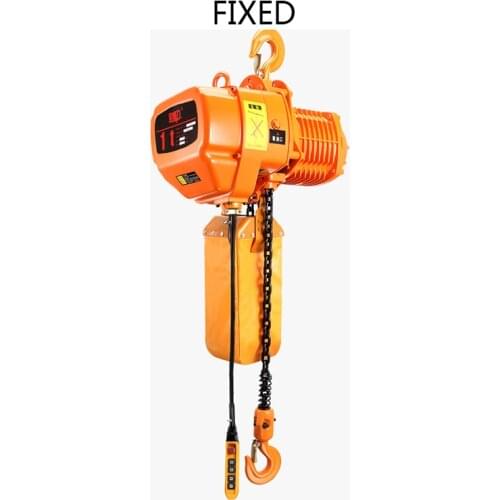 Industrial Lifting Hoist Ring Chain Hoist 220V/1100W/1500W Portable Overhead Chain Electric Fixed Single Chain Crane