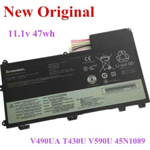 New Original Laptop replacement Li-ion Battery for Lenovo V490U V490UA T430U V590U 45N1089 11.1v 47wh