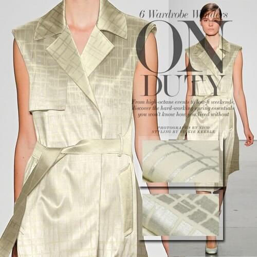 Spring and autumn jacquard linen blends coat dress fashion fabrics linen fabric wholesale high quality linen cloth