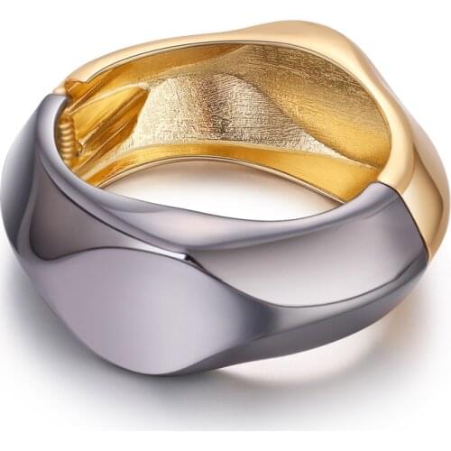 Hip Hop Chunky Thick Metal Alloy Bracelets Punk Round Jewelry Bracelet Accessories Birthday Festival Best Gifts