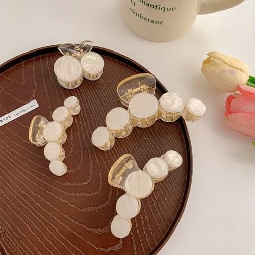 New Fashion Boutique Acrylic large net red transparent Hair Clip Geometry Hairpin Barrette for Women Girl Accessories Headwear