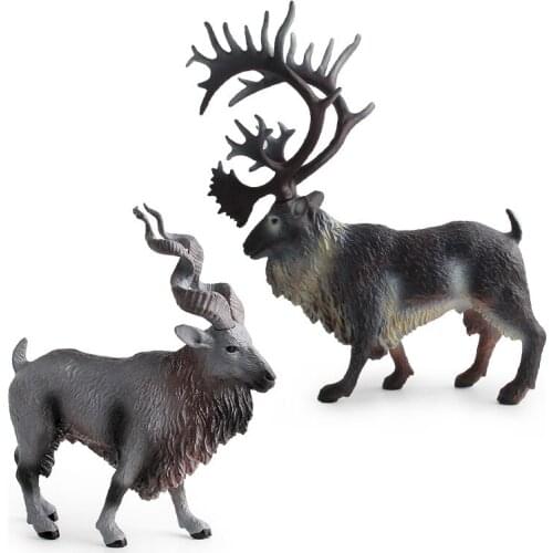 Animal Reindeer Goat Model Action Figures Education Kid Toy Xmas Gift