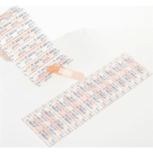 100Pcs/Pack Breathable Waterproof Adhesive Plaster Round Medical Wound plast First Aid Bandage Wound Hemostasis Sticker
