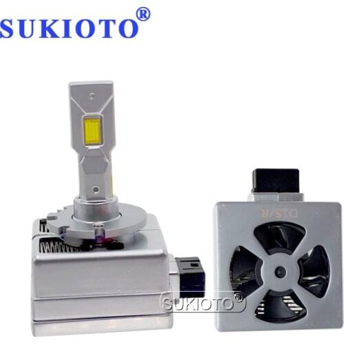 SUKIOTO 2PCS D1S D2S D2R D3S D4S D5S D8S Car LED Headlight Bulb 20000LM 90W High Bright Canbus LED Headlight Lamp For All Car