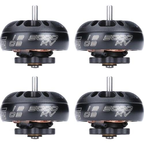4PCS IFlight XING 1303 5000KV 2-4S FPV Micro Brushless Motor w/ 1.5mm Shaft Compatible 2 inch Props for FPV Bwhoop Quadcopter