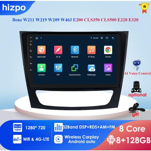 Android 10 Car GPS Stereo Unit Player For 2001 2002 2003-2010 Mercedes Benz E-Class W211/CLS W219/CLK W209/G-Class W463 2GB+16GB