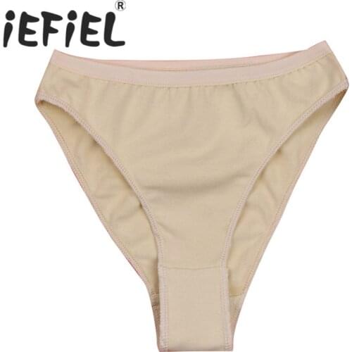 2-12Y Kids Girls High Leg Cut Briefs Underwear Underpants for Ballet Dance Gymnastics Workout Ballerina Princess Dress Clothes