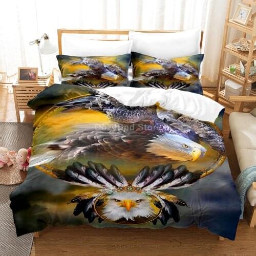 Owl Bedding Set Scenery 3d Duvet Cover Set Comforter Bed Linen Twin Queen King Single Size Kids Adult Gift Fashion Animal