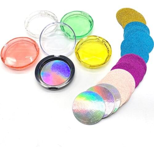 False Eyelash Packing Box 33g Crystal Transparent Round Box