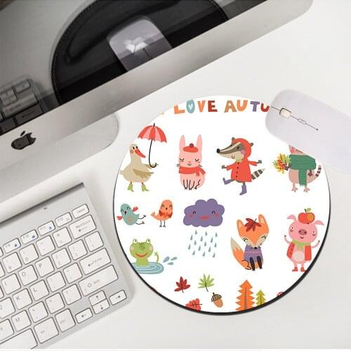 MRGLZY Drop Shipping Kawaii Animal Small Mouse Pad Genshin Impact MousePad Desk Mat Carpet Non-slip Rubber PC Gaming Accessories