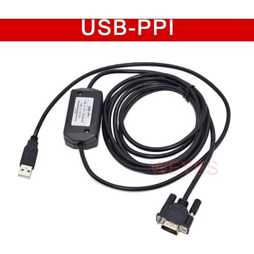 NEW USB-PPI PLC Programming Cable PC USB to RS485 Adapter For S7-200 PLC S7 200 USB PPI Cable PLC Cable Working