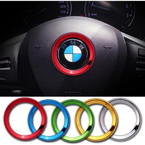 New Multicolor Steering Wheel Center Decoration Cover Shiny Trim Auto Interior For BMW M E90 E91 E92 E93 E60 E61 F10 Car styling