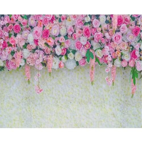 Blooming Rose Backdrop Baby Shower Party Birthday Room Decor Photo Booth Studio Prop
