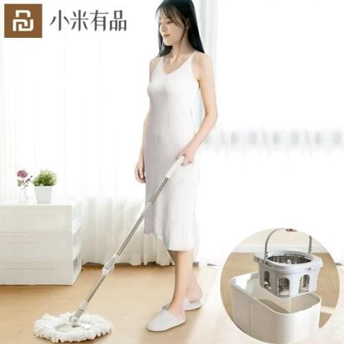 Youpin Quange Rotating Water Mop Super Absorbent Turbo Cleaning 360 Degree Rotation Silent Dehydration Easy And Labor Saving