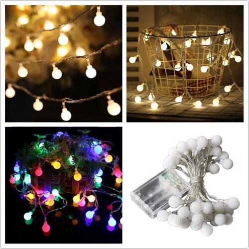 1M/3M Ball Light Ornament Merry Christmas Decorations for Home Christmas Tree Light Navidad Xmas New Year 2020 Navidad Kerst