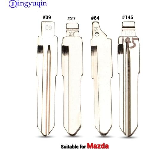 Jingyuqin #09 27 64 No.145 Flip Remote Key Blade For Mazda 3 5 6 m6 rx8 mx5 Miata CX-7 CX-9 RX-8 CX-9 KD Uncut key Blank Replace