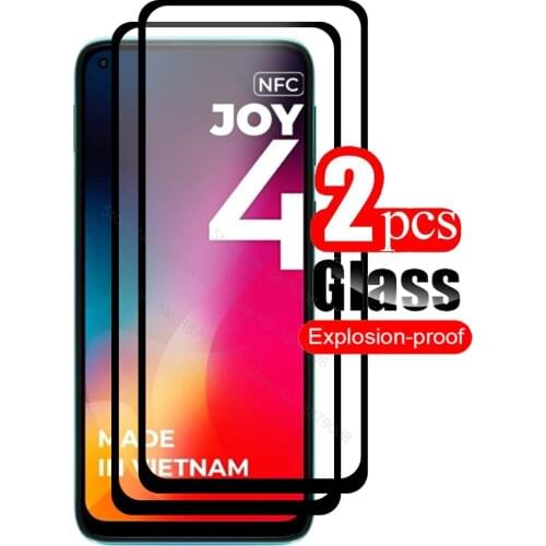 2PCS Full Cover Protective Glass For Vsmart Joy 4 Screen Protector Tempered Glass For V Smart Joy4 Joy 3 Plus 3Plus Safety Film