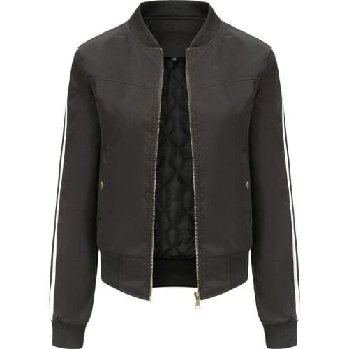 Bomber New Autumn Winter Womens Jacket Baseball Jacket Femme Veste Winter Clothes Women Cotton Padded Warm Coat Women Outwear