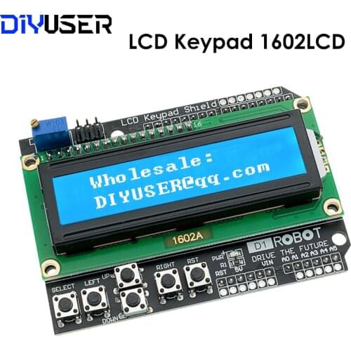 LCD Keypad Shield LCD1602 LCD 1602 Module Display For Arduino ATMEGA328 ATMEGA2560 raspberry pi UNO blue screen