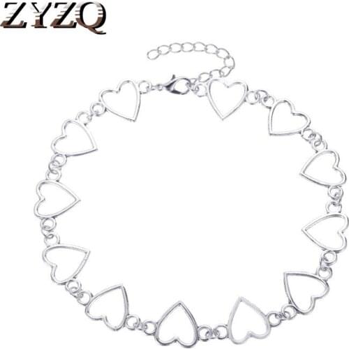 ZYZQ Hollow Heart Choker Necklaces For Women Necklace Heart Dainty Pendant Necklace Valentines Day present Wholesale