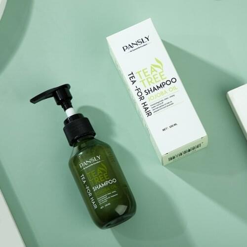 100ml natural tea tree extract shampoo refreshes and controls the scalp and helps hair regeneration