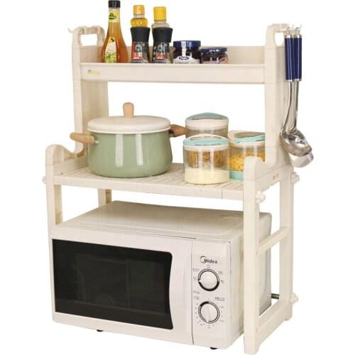 2 Tier Multipurpose Stainless Steel Microwave Oven Counter Kitchen Storage Stand Spice Racks And Shelves