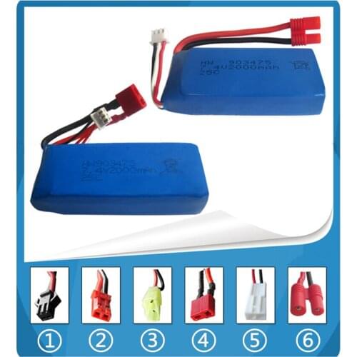 7.4V 2000mAh Syma X8C X8W X8G quadrocopter 7.4V 2000mAh high capacity Lipo battery 903475 Multiple outlets NO.3 plug