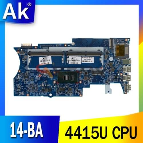 923691-601 923691-501 For HP Pavilion X360 14-BA Pentium 4415U Laptop motherboard 16872-1 448.0c208.0011 SR348 DDR3 Mainboard