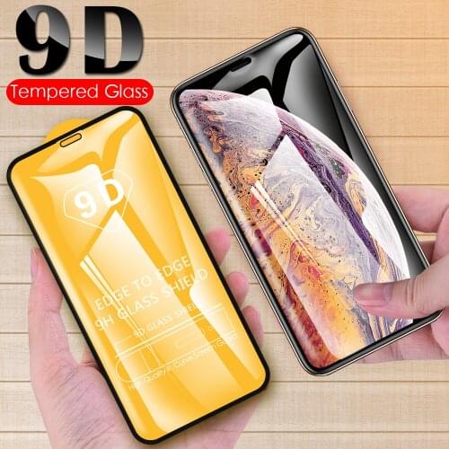 9D Full Cover Screen Protector For iPhone 12 mini 11 Pro Max XS Max X XR 8 7 6 6S Plus Tempered Glass Protective Film