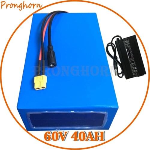 60V Lithium Battery Pack 60V 40AH Lithium ion Ebike Battery 60V 1000W 2000W 3000W Battery 60V 40AH Scooter Battery With Charger