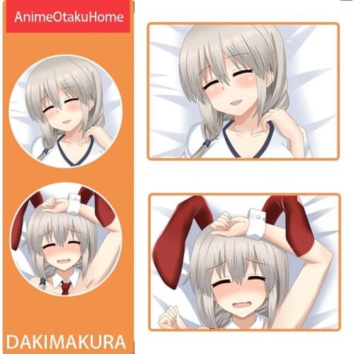 Anime Uzaki-chan wa Asobitai! Uzaki Hana Hugging Double-Sided Printed Pillowcase Otaku Bedding Decoration Dakimakura Pillow Case