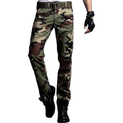 High Quality Camouflage Cargo Pants Men Military Tactical Army Style Cotton Trousers Casual Joggers Streetwear Clothing