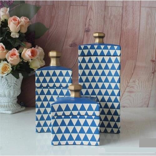 European Ornamental Ceramic pot Decorative Jar Home Accessories Modern European Minimalist Craft Ornaments porcelain jar