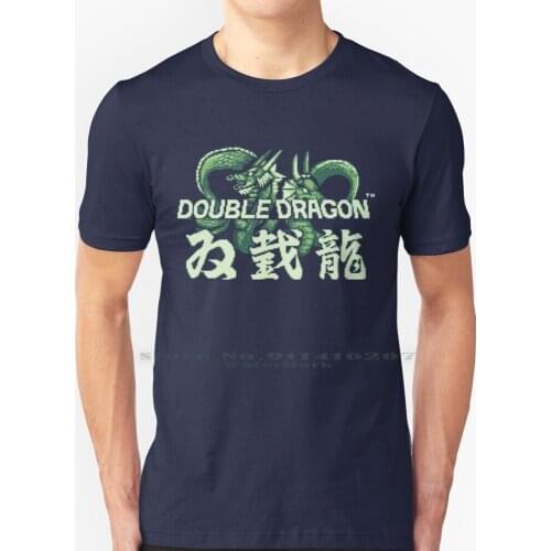 Double D T Shirt 100% Pure Cotton Double Dragon Beat Em Up 8bit 8 Bit Gameboy Nintendo Nes Snes Retro Vintage Pixels