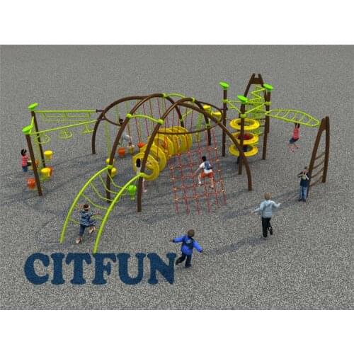 Customized Climbing Function Kids Playground Equipment OP16-257A