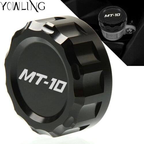 Motorcycle Rear Brake Fluid Reservoir Cap Oil Cup Cover For YAMAHA MT-10 FZ-10 2016-2017 Motorbike Cylinder Cup Parts MT10